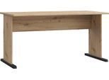 Schreibtisch FORTE "Tempra", braun (artisan eiche), B:144cm H:72cm T:72cm, Tische, Schreibtisch, Breite 144 cm