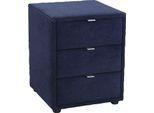 Nachtkonsole JOCKENHÖFER GRUPPE "Lore", blau (dunkelblau 485, 22), H:53cm T:45cm, Sideboards, Nachtkonsole