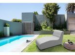 Sofaelement DOMO COLLECTION "Soleil, pflegeleichter und wetterfester Bezug", silber, B:73cm H:80cm T:152cm, 100% Olefin, Polsterelemente, Sofaelement, Outdoor, besonderes Design und Formgebung, individuell erweiterbar