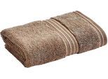 Waschlappen CHRISTY "SUPREME", braun (mocha), B:33cm L:33cm, Walkfrottier, Waschlappen, Waschlappen, Premium-Waschlappen in Luxusqualität, 650g/m², 33x33cm, 6er Set