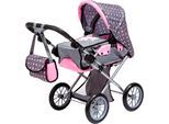 Kombi-Puppenwagen BAYER "City Star, Fee", grau, Puppenwagen, KinderB:37cm H:65cm T:72,5cm, Kunststoff, Metall, Stoff, Kombi-Puppenwagen, mit Wickeltasche, B:37cm H:65cm T:72,5cm