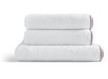 Handtuch Set CHRISTY "Christy", rosa (weiß, rosa), 3 Stk., Walkfrottier, Walkfrottier, Obermaterial: 100% Baumwolle, Handtuch-Sets, Handtuch Set, bestehend aus 2 Handtüchern (40x76 cm) und einem Handtuch (50x100 cm)