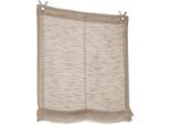 Raffrollo KUTTI "Celtic" Gr. 2, grau (taupe), B:60cm H:140cm, Obermaterial: 100% Polyester, Raffrollos, Raffrollo, halbtransparent, Polyester, Hakenaufhängung