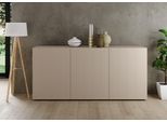 Sideboard HOME AFFAIRE "Rio Breite 181 cm, Kommode mit 3 Türen, Anrichte", cashmere, front mit geriffelter struktur, B:181cm H:84cm T:42cm, Sideboards, Sideboard, geriffelte MDF-Fronten, modern u. elegant, viel Stauraum