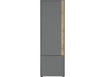 Aktenschrank HOME AFFAIRE "CiTY/GiRON", grau (anthrazit), B:50cm H:158cm T:40cm, Schränke, Aktenschrank, Stauraumschrank zeitlos modern, wohnliches Home Office, Breite 50 cm