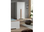 Kleiderschrank VIPACK "London", weiß, B:98,5cm H:195,2cm T:56cm, Holzwerkstoff, Schränke, Kleiderschrank, mit Melamin-Oberfläche und Soft-Close