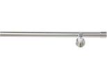 Vorhangstange GOOD LIFE "Gorra" Gr. 6, silber (edelstahlfarben), L:240cm Ø:20mm, Metall, Gardinenstangen, Vorhangstange, Metallgarnitur, Wandmontage, schlicht, modern, Topseller