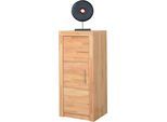 Aktenschrank VOGL MÖBELFABRIK "Toronto", beige (kernbuche), B:52cm H:119cm T:42cm, Holzwerkstoff, Massivholz, Schränke, Aktenschrank, in 2 Breite, 3 Fächer, teilmassiv, Höhe 119 cm, Made in Germany
