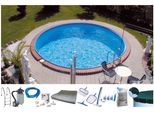 Rundpool MY POOL BWT "PREMIUM", weiß, H:135cm Ø:500cm, Schwimmbecken, Rundpool, Tiefe 1,35 m, in versch, Größen erhältlich
