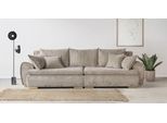 Big-Sofa HOME AFFAIRE "Katja, B: 275 cm - OTTO. Verlässliche Qualität.", grau (taupe), B:275cm T:108cm, 100% Polyester, Sofas, Big-Sofa, Mega-Sofa mit 4 Zierkissen