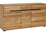 Sideboard HOME AFFAIRE, braun, B:162,5cm H:82,5cm T:40,5cm, Holz teilmassiv, Sideboards, Sideboard