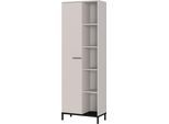 Aktenschrank GERMANIA "GW-Rovigo, mit offenem Regal", braun (kaschmir), B:64cm H:190cm T:34cm, Holzwerkstoff, Metall, Schränke, Aktenschrank, spiegelverkehrt montierbar, Höhe 190 cm, Made in Germany
