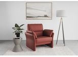 Sessel DOMO COLLECTION "Pina elegant und zeitloser Clubsessel, bequemer Cocktailsessel", rot, B:99cm H:95cm T:88cm, Sessel, Sessel, Hoher Sitzkomfort, Luxus-Microfaser Lederoptik, rot