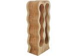 Weinregal SIT, beige (natur), B:26cm H:66cm T:18cm, Massivholz, Regale, Weinregal, mit Flaschenhalterung