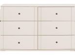 Schubkastenkommode WIMEX "Chalet", weiß, B:130cm H:83cm T:41cm, Sideboards, Schubkastenkommode, mit dekorativen Aufleistungen