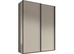 Schwebetürenschrank STAUD "Sinfonie Plus, edles Design in hochwertiger Qualität, Made in Germany", beige (sand), B:200cm H:222cm T:68cm, Holzwerkstoff, Schränke, Schwebetürenschrank, Mit vier verschiedenen Ausstattungsvarianten