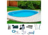 Ovalpool MY POOL BWT "PREMIUM", blau (weiß, hellblau), B:300cm H:135cm L:700cm, Schwimmbecken, Ovalpool, Höhe 135 cm, in verschiedenen Größen