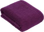 Badetuch VOSSEN "Calypso Feeling", lila, B:100cm L:150cm, Walkfrottee, Obermaterial: 100% Baumwolle, Handtücher, Badetuch, mit schmaler Bordüre aus 100% Baumwolle, Vegan, einfarbig