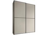 Schwebetürenschrank STAUD "Sinfonie Plus, edles Design in hochwertiger Qualität, Made in Germany", beige (sand), B:225cm H:222cm T:68cm, Holzwerkstoff, Schränke, Schwebetürenschrank, Mit vier verschiedenen Ausstattungsvarianten