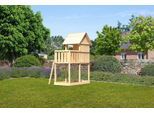 Spielturm KONIFERA "Finni", beige (natur), Spieltürme, KinderB:107cm H:291cm T:202cm, Holzwerkstoff, Spielturm, BxTxH: 107x202x291 cm, mit Sandkasten, B:107cm H:291cm T:202cm