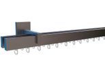Gardinenstange INDEKO "Bern", silber (satin, silberfarben), L:310cm, Aluminium, Gardinenstangen, Gardinenstange, Innenlauf Komplett-Set inkl. Gleitern und Montagematerial