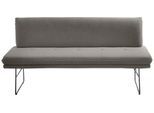 Polsterbank K+W KOMFORT & WOHNEN, braun (schlamm), B:172cm H:87cm T:65cm, Sitzbänke, Polsterbank, Spitzkissenoptik, Sitzsteppung, hoher Sitzkomfort, in 2 Größen wählbar