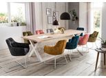 Esstisch HOME AFFAIRE "Tristan", weiß (weiß wash, weiß), B:280cm H:77cm T:100cm, Tische, Esstisch, massive Balkeneiche geölt mit Baumkante