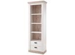Vitrine HOME AFFAIRE "Florenz", weiß (pinie weiß), B:70cm H:201cm T:37cm, Schränke, Vitrine, Stauraumvitrine im romantischen Landhaus-Look, Höhe 201 cm