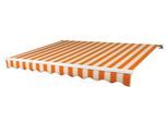 Gelenkarmmarkise SPETTMANN "BASIS", orange (orange, natur), B:400cm, Polyester, Markisen, Gelenkarmmarkise, Breite/Ausfall: 400/300 cm