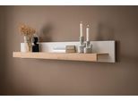 Wandboard HOME AFFAIRE "Sonora, modernes Wandregal, Wandhalter mit Ablagefläche, 159 cm breit", weiß (kaschmir, eiche artisan), B:159cm H:20cm T:15cm, Holzwerkstoff, Regale, Wandboard, vielseitig einsetzbares Hängeregal, in zwei Größen verfügbar