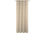 Vorhang ADAM "Flower Cuvée Light" Gr. 2, beige, B:145cm H:175cm, Jacquard, Baumwolle (Bio-Baumwolle), Gardinen, Vorhang, aus 100% Bio-Baumwolle, Made in Germany