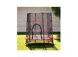 Chipolino Kindertrampolin Up und Down 140cm Sicherheitsnetz Gummibänder bis 27kg rot