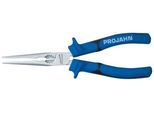 Flachrundzange PROJAHN, DIN ISO 5745, Stahl, ergonom. 2K-Griff, mit Schneide- und Brennerloch