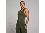 MP Damen Tempo Nahtlos Neckholder-Top - Waldgrün - M