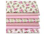 Patchwork- und Quiltpaket "Rosenzauber", weiß-color