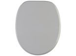 WC-Sitz SANILO, grau, B:37,7cm L:47cm, MDF - Mitteldichte Holzfaserplatte, WC-Sitze, einfarbig