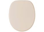 WC-Sitz SANILO, beige, B:37,7cm L:47cm, MDF - Mitteldichte Holzfaserplatte, WC-Sitze, einfarbig