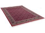 Orientteppich THEKO "Benares Herati" Gr. 31, rot, B:90cm H:12mm L:160cm, Schurwolle, Teppiche, Fransenteppich, reine Wolle, handgeknüpft, mit Fransen