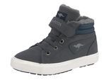 Sneaker KANGAROOS "Kavu III", Mädchen, Gr. 24, blau (navy), Synthetik, Schuhe Sneaker, Warmfutter, Reißverschluss,Winterschuhe, Schnürboots, Sneakerboots