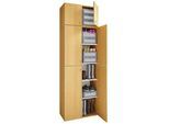 Kleiderschrank Lona XXL Buchefarben ca. 70x223x39 cm