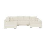 Wohnlandschaft mit Schlaffunktion Lemie ¦ beige ¦ Maße (cm): B: 356 H: 85 T: 218.0