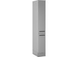 Vorratsschrank BASIC BY BALCULINA "Denver, Küchenschrank BxHxT 30 x 211 x 57", grau (grau matt, grau matt, lanzelot eiche), B:30cm H:211cm T:57cm, Holzwerkstoff, Schränke, Vorratsschrank, Breite 30cm, in grau matt/lancelot eiche