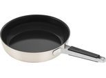 Bratpfanne ZWILLING "Pure", weiß (elfenbeinfarben, weiß), B:35,4cm H:23cm L:50,2cm Ø:28cm, Pfannen, Bratpfanne, Keramikbeschichtung, Stay-Cool Griffe, Edelstahl