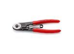 KNIPEX 95 61 150 Bowdenzugschneider mit Kunststoff überzogen schwarz atramentiert 150 mm)