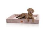 Knuffelwuff orthopädisches Hundebett aus Cord mit Handwebcharakter Santiago