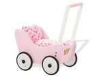 Puppenwagen PINOLINO "Prinzessin Lea", rosa, Puppenwagen, KinderB:55cm H:58cm T:35cm, Holz, Made in Europe, B:55cm H:58cm T:35cm