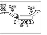 MTS Endschalldämpfer 0160883 für Ford