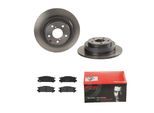 BREMBO Bremsensatz, Scheibenbremse Bremsensatz-Hinterachse COATED DISC LINE / STANDARD ijdtidk2j2 Hinterachse voll 266mm 10mm für Subaru NISSAN