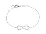 Armband "Infinity, Silber 925", silber, GIORGIO MARTELLO MILANO, Armbänder, Damen, 19cm, Silber 925 (Sterlingsilber), Armband