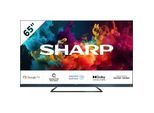 SHARP LED-Fernseher "SHARP 65FQ5EG Quantum Dot Google TV 164 cm (65 Zoll) 4K Ultra HD QLED", Energieeffizienz: E (A-G), schwarz, 65 ′′, Fernseher, Quantum Dot, QLED, Dolby Atmos, Dolby Vision, HDMI 2.1 mit eARC